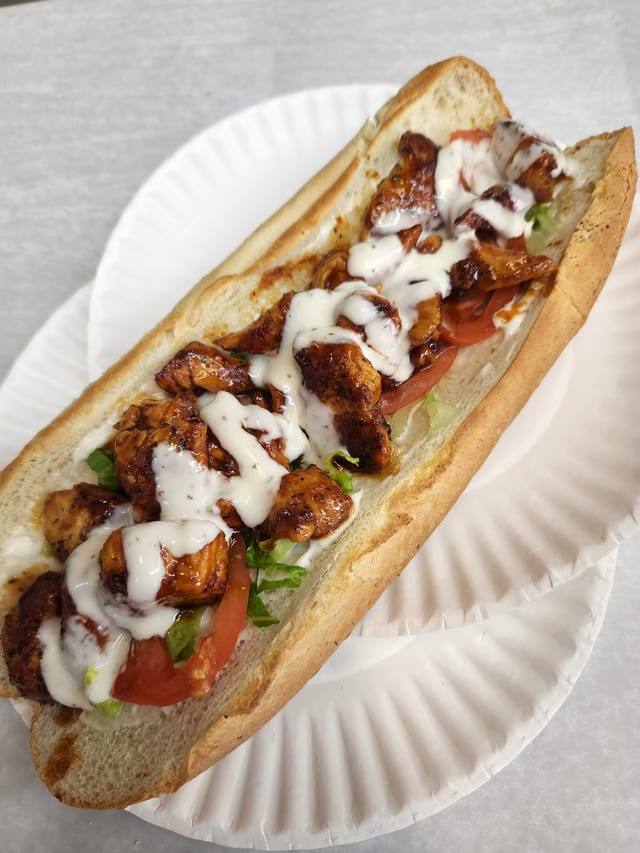 Buffalo Grilled Chicken and Ranch Sub.