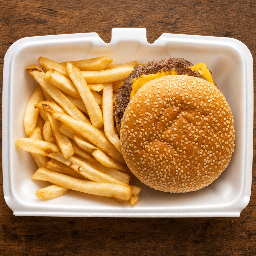 Buy a Cheeseburger Basket Get a Can Soda For FREE.