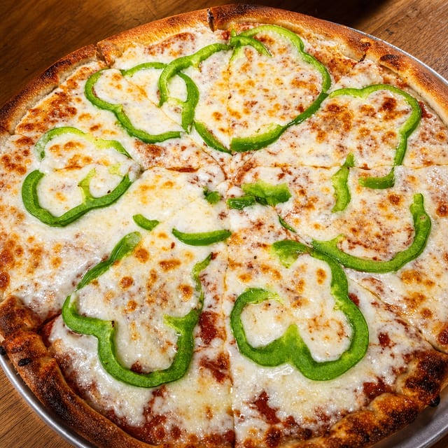 Green Peppers Pizza.