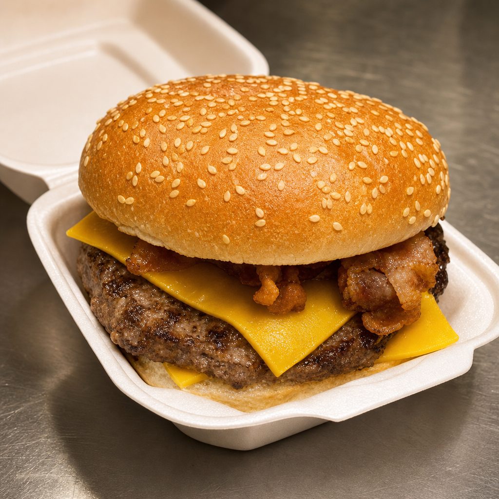 Bacon Cheeseburger Sandwich.