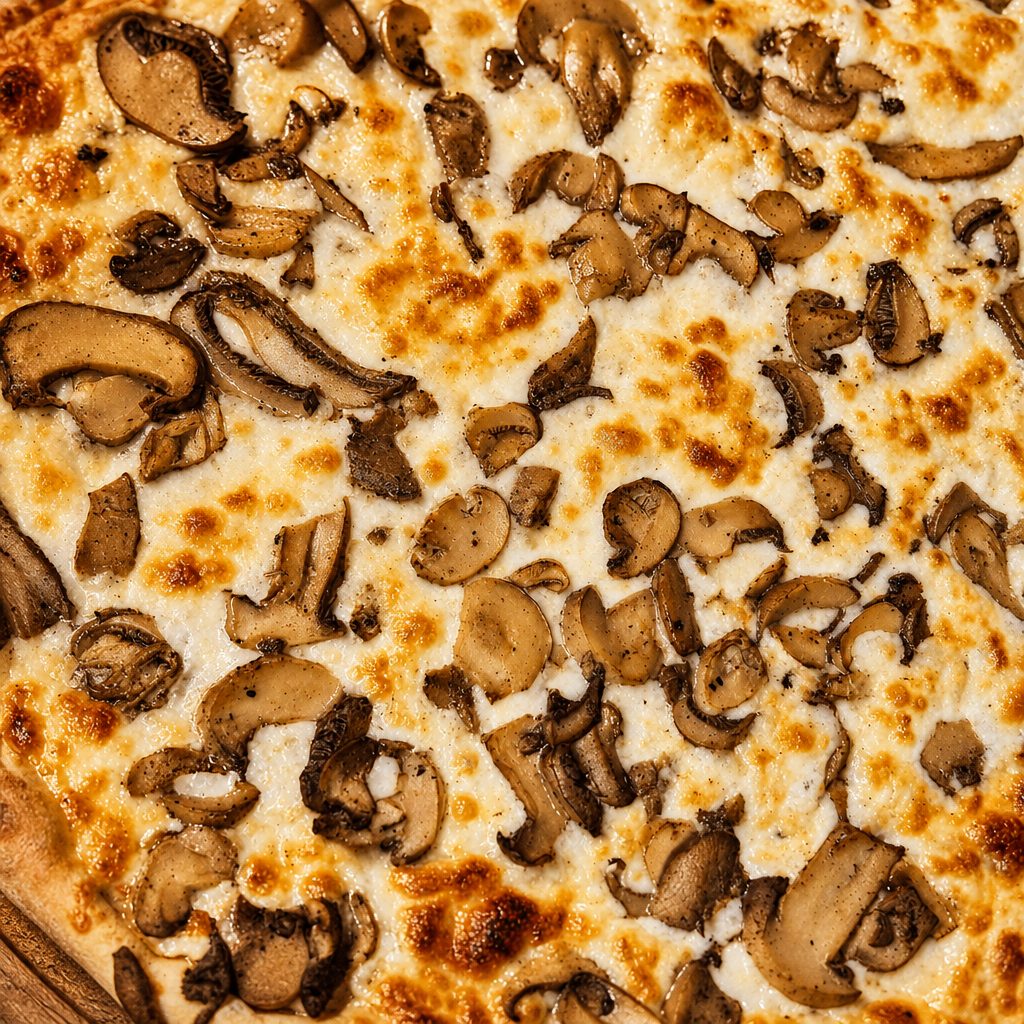 Mushrooms Pizza.